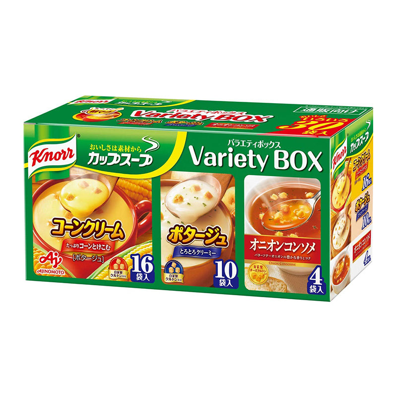 Ajinomoto Knorr Cup Soup Variety Box 30 Packs