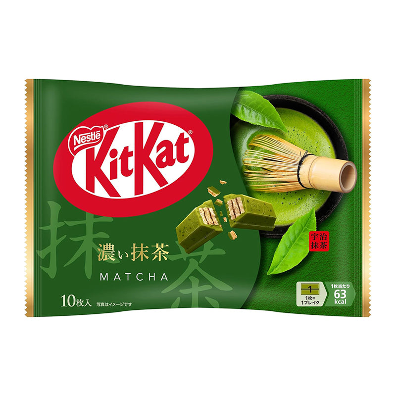 Nestle Japan KitKat Mini Chocolate Extra Matcha Flavor 10 Bars