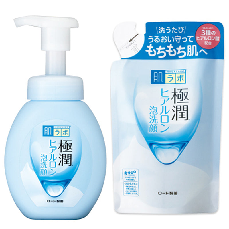 Rohto Hada Labo Gokujyun Hyaluronic Acid Face Foam